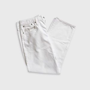 J Crew White Slouchy Boyfriend Denim Jeans, Size 29